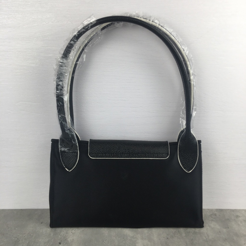 NWT Longchamp Le Pliage Original Large Shoulder Nylon Bag Tote IN NEW BLACK - Picture 3 of 13